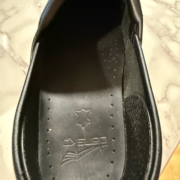 Dansko Black Leather Clogs - Picture 3 of 16